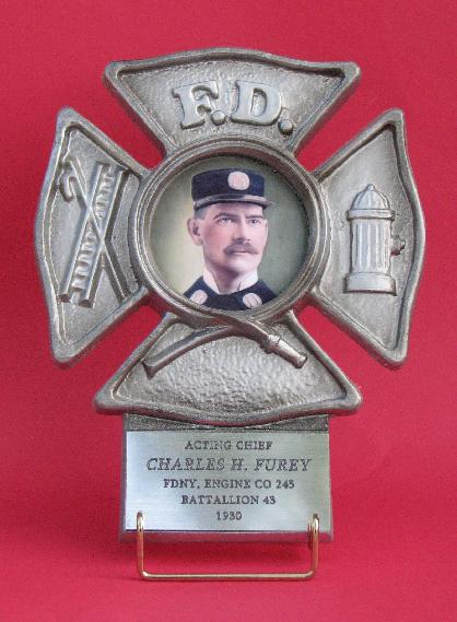 silver picture frame for the fireman